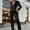 Black, variant on Long Sleeves Sequin Wide Leg Party Jumpsuit (L, Black)