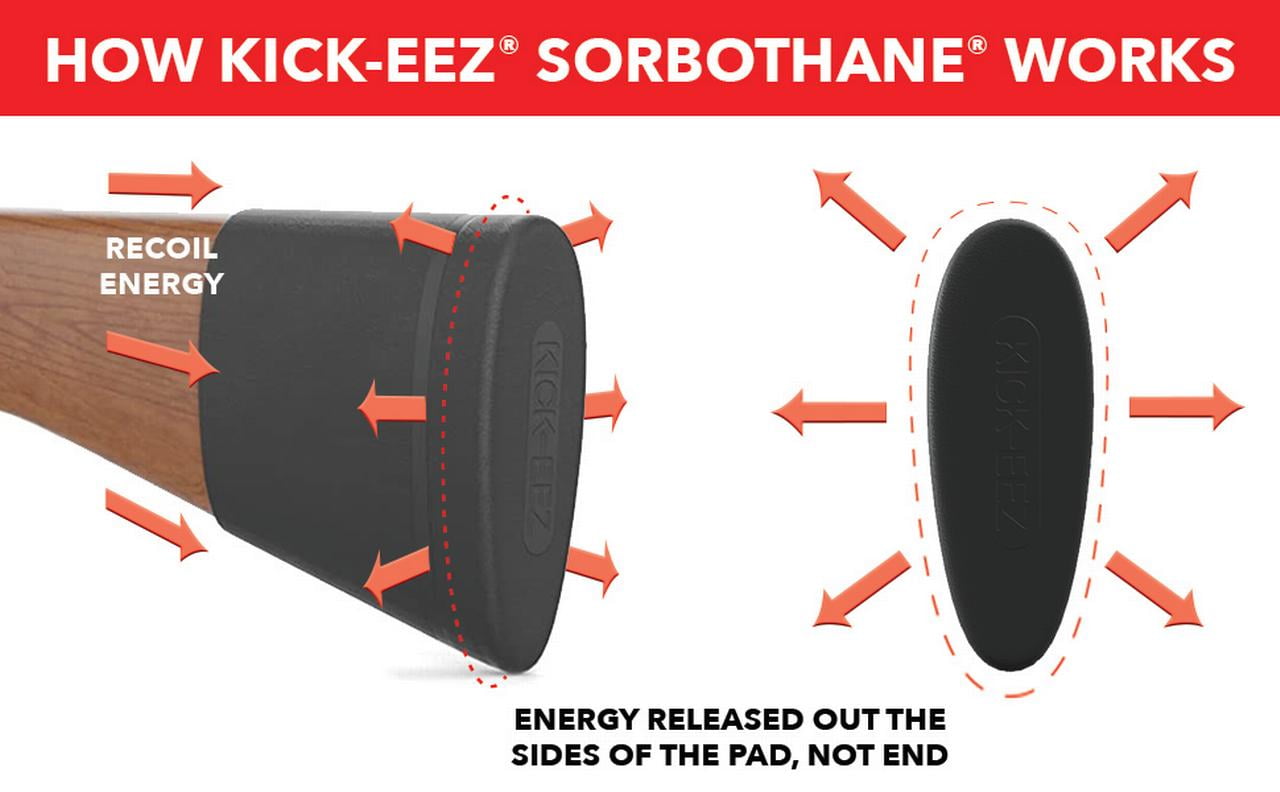 Slip-On Recoil Pad with Sorbothane® and Adjustable Length of Pull, 94% Reduction (Large)