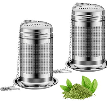 Tea Infuser for Tea Strainers Fine Loose Leaf Tea 2pcs 304 Stainless Steel Tea Diffuser Filter, Tea Steeper Infusers for Teapot, Brew Tea