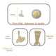 thumbnail image 2 of Arracada Diamantada Bangle De Oro 10k Estilo Panal, 15 X 4mm, 2 of 2