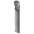 thumbnail image 3 of Hair Comb, Oil Hair Styling Spring Comb Pocket Beard Comb for Men Grooming Mustache Comb, Three Dimensional Engraving Vintage Beard Comb for Home Salon Portable Hair Styling Tool, 3 of 7