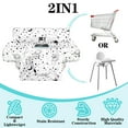 thumbnail image 4 of Shopping Cart Cover for Baby Girl Boy 2-in-1 High Chair Water Resistant High Chair Cover w/Phone Pouch Pocket Gender Neutral Cart Cover for Babies Padded Grocery Cart Cover for Baby, 4 of 6
