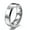 6mm Silver Polished, variant on 6/8mm Tungsten Carbide Silver/Black Women's Wedding Band Polished Ring Size 6-11
