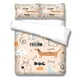 thumbnail image 1 of Juegos de edredón de cama Funda nórdica con estampado temático de perro Fundas de almohada Decorativas Cachorro lindo Suministros para dormir Juego de cama S LYSHDW2109250009 3 piezas Inevent HA012374-03, 1 of 7