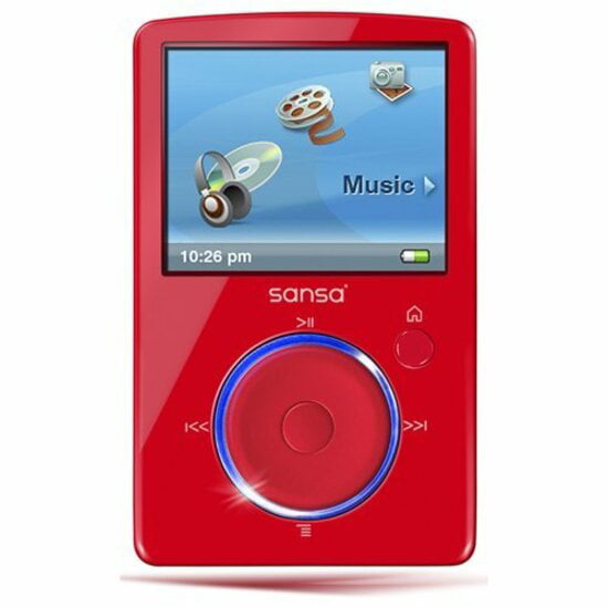 graven Donder spek SanDisk Sansa Fuze 4GB MP3/Video Player with LCD Display & Voice Recorder,  Red - Walmart.com