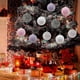 thumbnail image 2 of Farfi bola de Navidad ligera redonda de 8 cm con bolas de espuma de color brillante lanyard colgante de decoración navideña para fiestas, 2 of 5