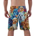 thumbnail image 3 of NICKSUN Men's Swim Trunks, Cute Print Quick Dry Summer Board Beach Shorts with Mesh Lining and Pockets, 3 of 6