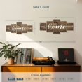 thumbnail image 3 of Elephant Stock Home Typography Wall Sign Wall Art - Horizontal Multi Panel Canvas - Living Room Wall Decor - Wall Signs Multi Panel - Brown And White Decor - 36" x 15", 3 of 4