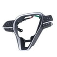 thumbnail image 1 of Steering Wheel Trim With Buttons, Multifunctional Auto Parts Anticorrosion Silver Black  For Modification, 1 of 8