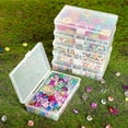 thumbnail image 5 of GIXUSIL 6 Pcs Small Plastic Storage Containers Box, Clear Plastic Containers with Lids, Transparent Organizers & Storage Box for Bead Nail DIY Crafts and Small Items (4.5x3.3x1.2 in), 5 of 7