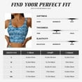 thumbnail image 5 of Pofeuu Shell Print Sports Bra for Women Sexy Vest Yoga Running Gym Fitness Crop Bras Tops-Small, 5 of 8