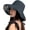 Xinm001-black, variant on Women Summer Sun Hat Wide Brim Wired Edge Floral Beach Bucket Hats Reversible Foldable Travel UV Protection Lady Hat