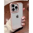 thumbnail image 1 of Funda blanda antiimpacto de silicona/acrílico con marco galvanizado para iPhone 13/12/11 Pro Max/X/XS XR/7/8 Plus Deng Xun unisex, 1 of 2