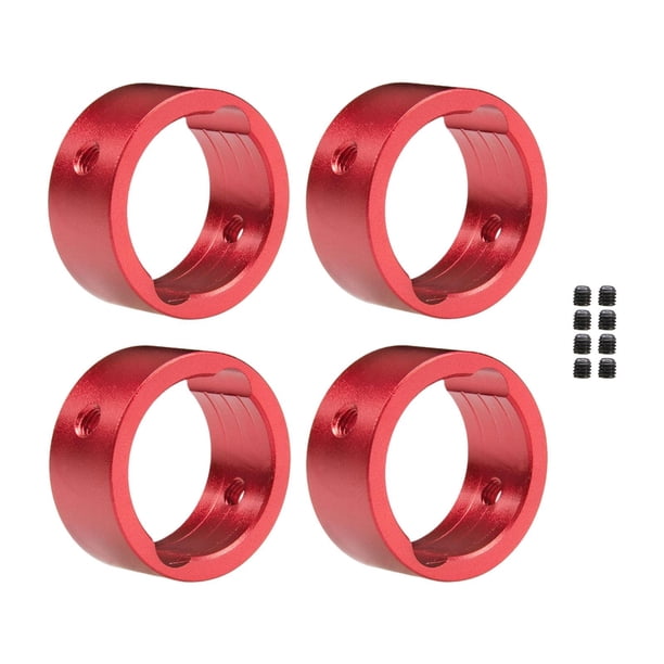 Manguitos de Copa de Transmisión de Aleación de Aluminio RC de 4 Piezas, Piezas de Repuesto, Duraderas para Vehículos RC de Accesorios de Bricolaje a Rojo