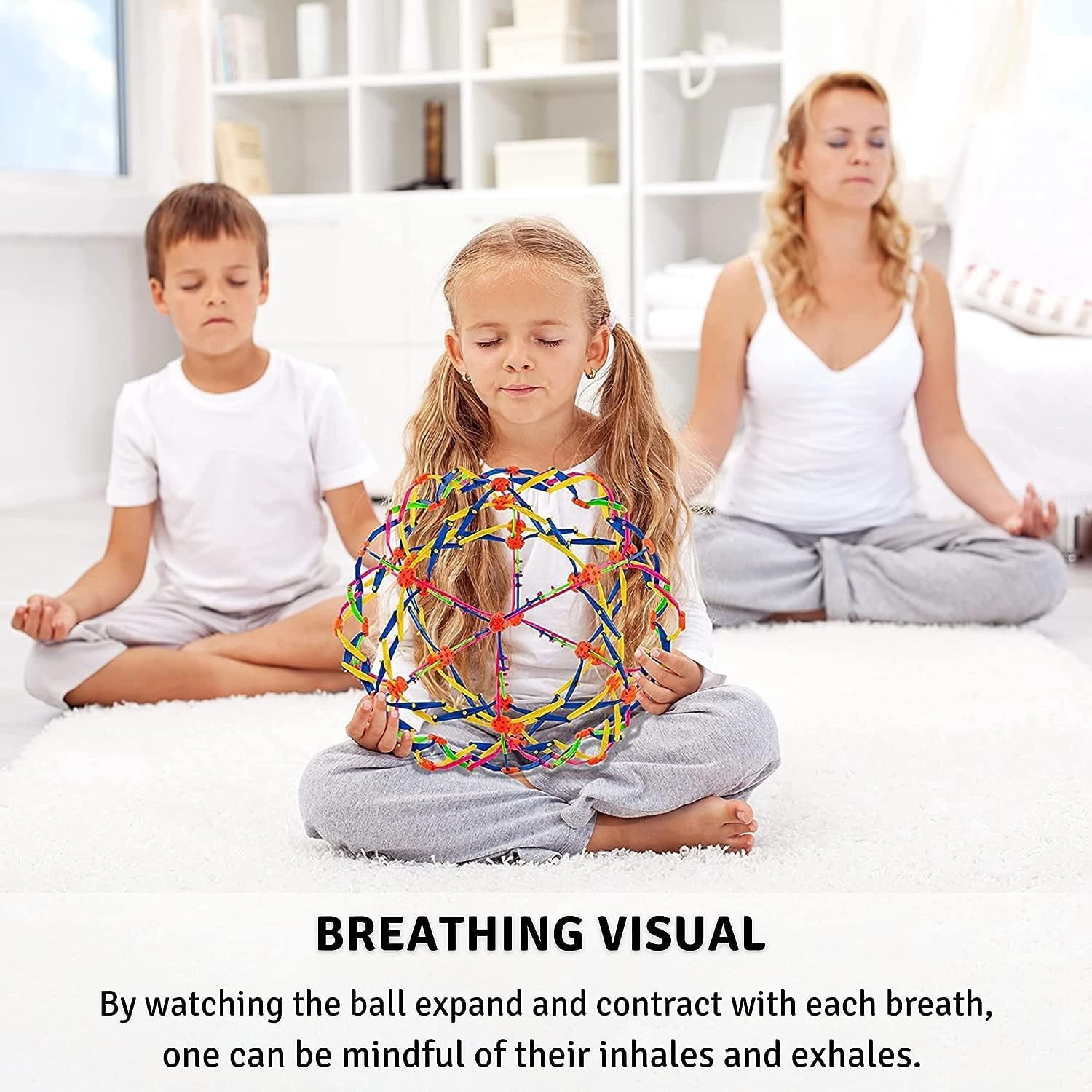 4E's Novelty 2 Pack Expandable Breathing Ball – Stress Relief Toy for Kids & Adults, Ideal for Mindfulness, ADHD, and Anxiety Management