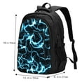 thumbnail image 4 of Yiaed Lightning Print Laptop Backpack,Business Travel Durable Laptops Backpack with USB Charging Port,Water Resistant College Computer Bag, 4 of 5