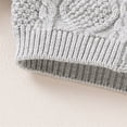 thumbnail image 6 of Generic Children Warm Tops Baby Girl Boy Knit Cardigan Sweater Warm Pullover Tops Toddler Solid Outerwear Jacket Coat Outfit Clothes(Grey,3-6 Months), 6 of 9