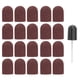 thumbnail image 1 of Juego de bandas de lijado para pulido y pulido de brocas para uñas con tapa para lijar para decoración de uñas (16 x 25 mm) marrón, 1 of 10