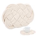 thumbnail image 5 of Tapis Décoratif en Coton Tissé pour Cuisine, Pots Chauds, Tasses, Isolation, Protection de Table, GiftOval, 5 of 5