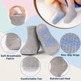 thumbnail image 2 of Toddler Non Slip Socks Boy Grip Socks Kids Grippers Soft Breathable Solid Color 15 Pairs 6 Months-7 Years, 2 of 6