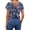 26# Navy, variant on Women's Twist Backless Short Sleeve T Shirts Tops Round Neck Curved Hem Casual Workout Tee T-Shirts Navy M