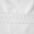 thumbnail image 4 of Violet Linen Splendour Exquisite Macrame Lace Border Pattern, Polyester Embroidered Lace, White, 70 Inch by 144 Inch, Seats 12 to 14 people Tablecloths, 4 of 7