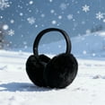 thumbnail image 2 of Winter Ear Muffs for Women & Girls - Foldable Earmuffs with Ultra-Soft Warm Ear Covers, Cute Fluffy Ear Warmers for Outdoor Activities and Cold Weather, 2 of 5