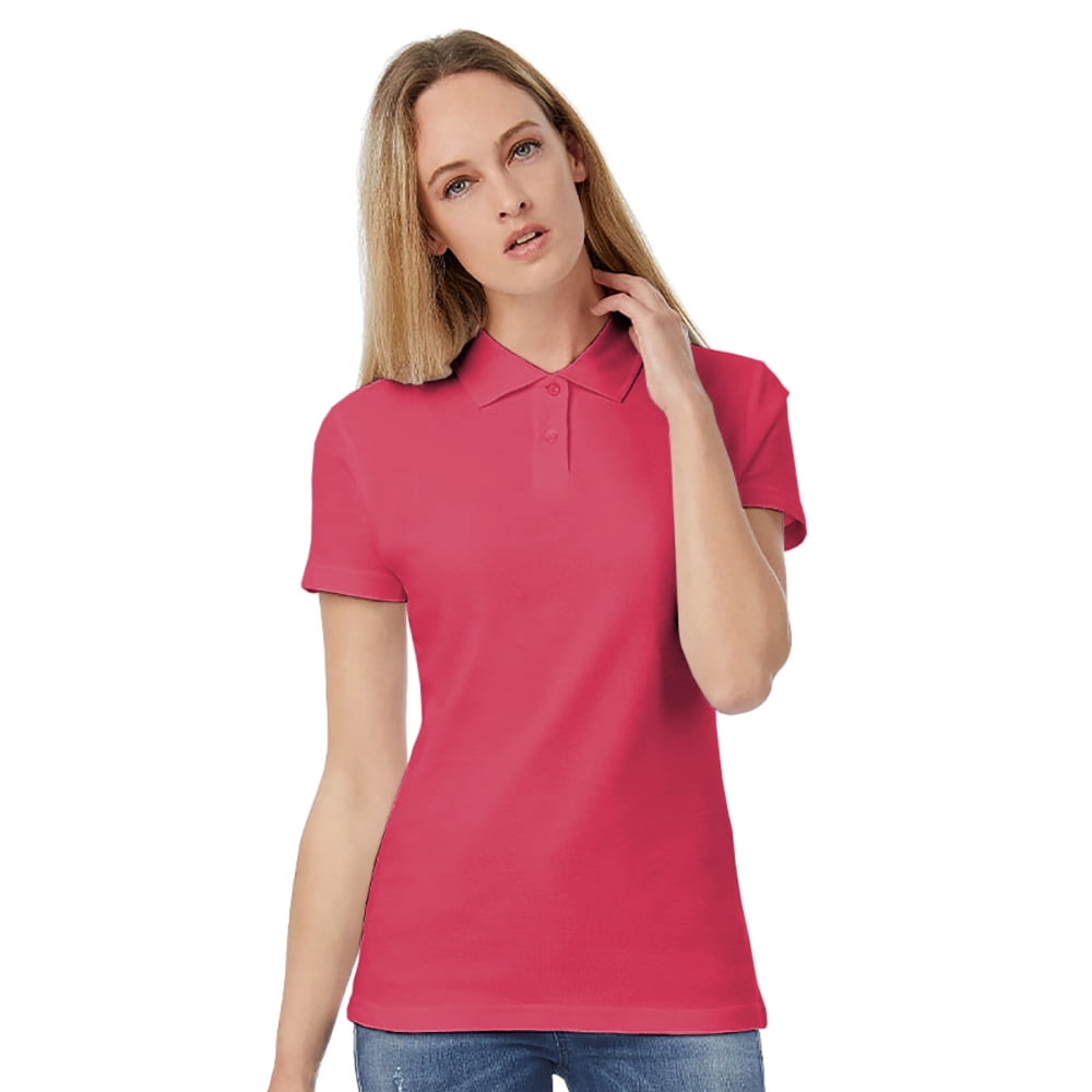 BandC B&C Womens ID.001 Plain Short Sleeve Polo Shirt