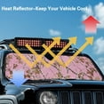 thumbnail image 5 of Binienty Hunting Camo Sun Shade For Car Windshield Pink Compatible with Jeep Gladiator JT 2020-2025 Foldable Car Sun Shade Windshield Easy Installation UV Blocking 52x16" Vehicle Front Window Cover, 5 of 7