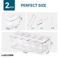 thumbnail image 2 of Bandeja para condimentos refrigerados, paquete de 2 unidades Luckore con 5 recipientes, 2 of 8