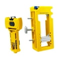 thumbnail image 3 of Plantilla de enrutador de bisagra de puertas Herramienta manual fácil de usar Kit de instalación de bisagra de accesorios profesionales portátiles Amarillo, 3 of 7
