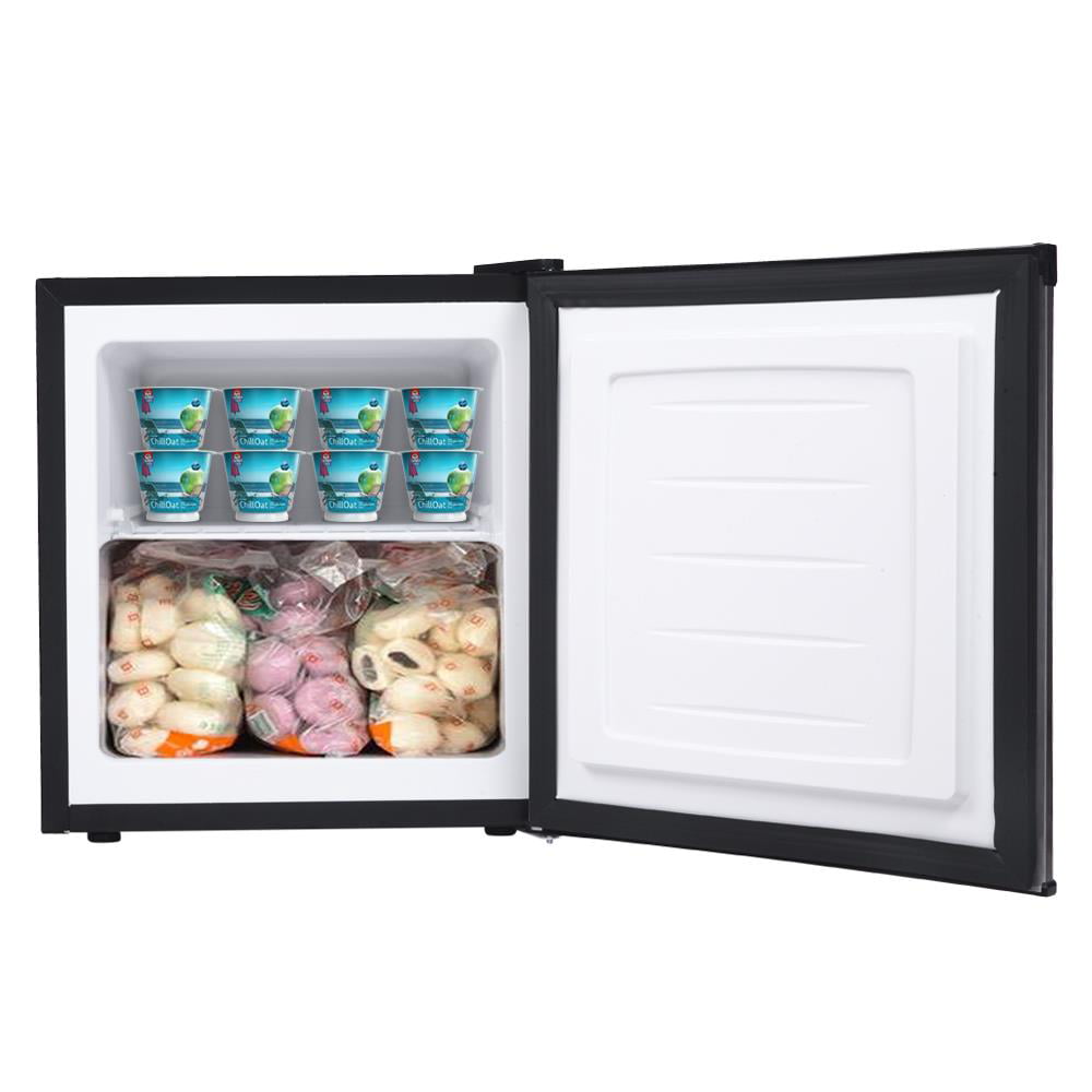 Zimtown Upright Freezer 1.1 Cu. Ft, Mini Fridge Small Cabinet Stainless ...