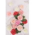 thumbnail image 4 of Flores Artificiales N&T NIETING 25 Rosas de Espuma Rojas de 8 cm, 4 of 8