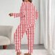 thumbnail image 5 of TaTaai Women's Plus Size Long Sleeve Lounge Set, Printed Two Piece Outfit, Loose Fit Casual Loungewear, Soft Home Wear Gift, 5 of 5