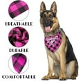 thumbnail image 3 of Dog Bandana, Dog Bandana, Dog Scarf Classical Plaid Printing, Dog Scarf Accessories, Dog Bandana Pet Scarf, Pet Scarf Accessories, Christmas Birthday Dog Gift, Daddy''s Girl (M12), 3 of 5