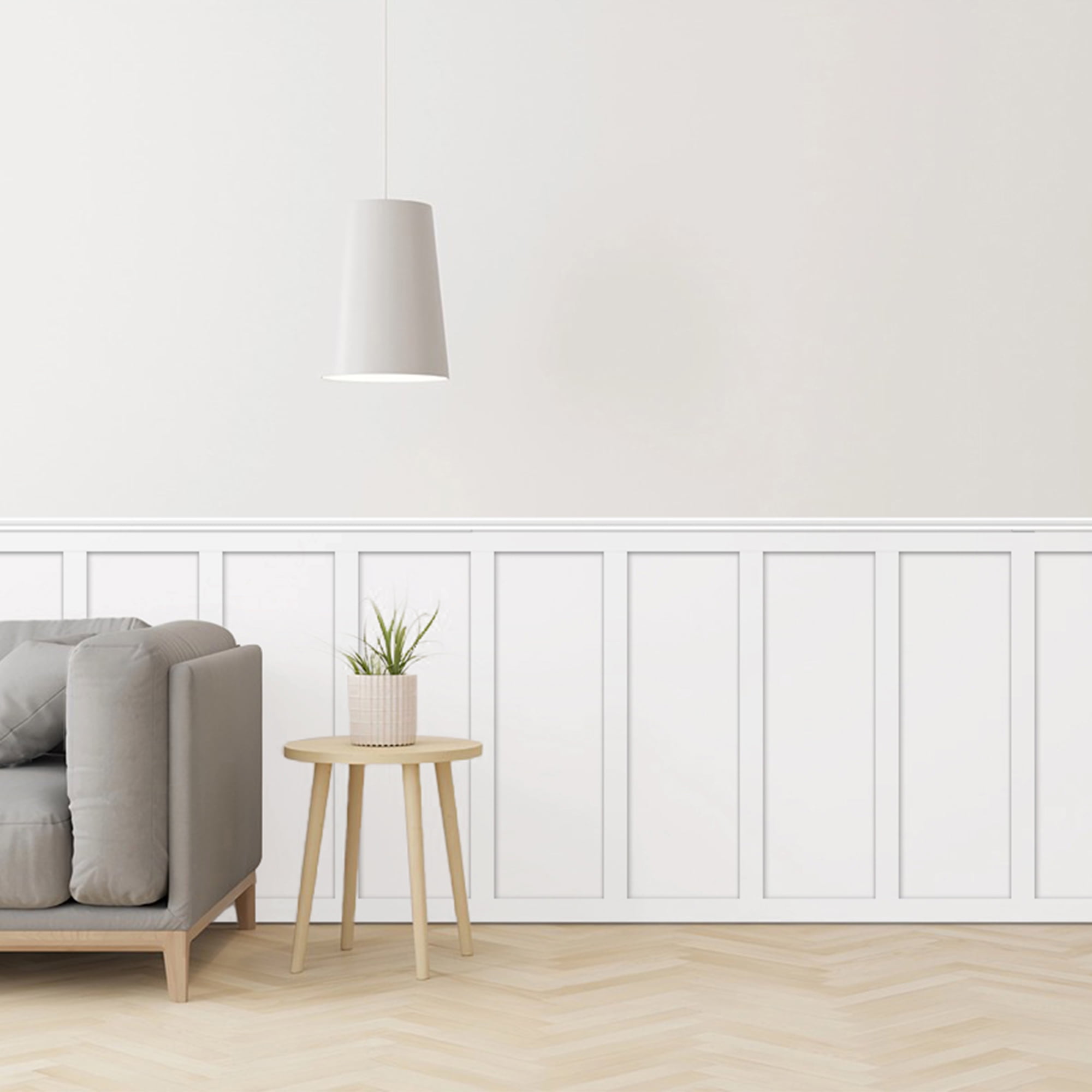 Art3d Paintable Board & Batten Wall Panel Kit,Premade Wainscoting,Chair Rail,Easy Install MDF Accent Wall for Living Room & Bedroom,20-Pack