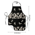 thumbnail image 4 of Naloa 1Pack Adjustable Bib Apron Waterdrop Resistant Cooking Kitchen Aprons for Women Men Chef, Japanese White Crane Print, 4 of 5