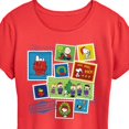 thumbnail image 2 of Peanuts - Christmas - Merry Christmas Stamps - Women's Short Sleeve Graphic T-Shirt, 2 of 5