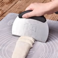 thumbnail image 1 of Semicircular Stainless Steel Bench Scraper, Dough Bowl Spatula Food-safe Dough Cutter Flexible Scraper Bench, 1 of 9