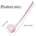 thumbnail image 3 of Back Scrubber for Shower Long Handle Body Brush 16.54 Inch Soft Bristle Bath Brush Non-Slip Grip Pink 1 Pack, 3 of 7