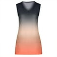 thumbnail image 5 of Moxiu Women's Summer Tank Tops V Neck Sleeveless Tops for Leggings T Shirts Loose Tunic Side Split Tanks Plus Size Dressy Casual 2025 Orange,S, 5 of 7
