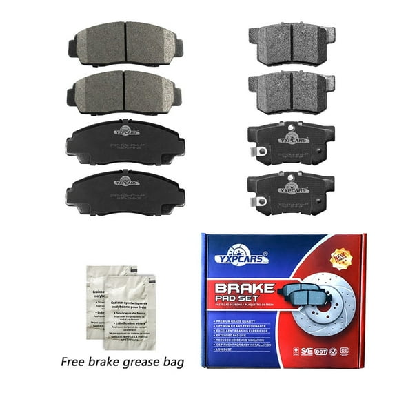 Front & Rear Disc Ceramic Brake Pads For 2003 2004 2005 2006 2007 2008 Acura TSX