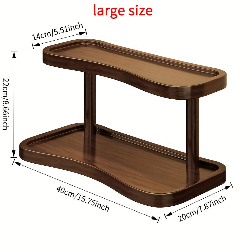 1pc Wooden Storage Shelf for Bathroom, Entryway, Office & Living Room – Perfect Organizer for Perfumes, Cosmetics, and Cups, Utility Racks