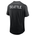 thumbnail image 3 of Men's Fanatics Black Seattle Sounders FC Third Period Fashion Baseball Button-Up Jersey, 3 of 3
