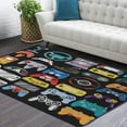 thumbnail image 3 of Gaming Area Rugs Gamer Player Rug for Boys Room Decor Teens 3D Video Game Controller Room Mat Carpet Decor for Bedroom Living Room Playroom Carpet Green (59"x39"), 3 of 6