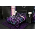 thumbnail image 2 of Pastel Goth Bed Cover, Duvet or Comforter, Black Octopus Tentacles, Gothic, 2 of 7