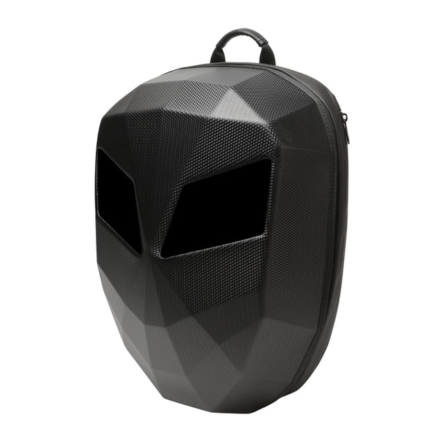 Waterproof Motorcycle Backpack with LED Light & Massage – Large Capacity Riding & Travel Pack for Men & Women,Black