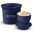thumbnail image 2 of Mantequera KoOk Ceramic French Keeper Navy, 2 of 7