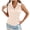 Beige, variant on Staron Women's Casual Sleeveless Button Down Collar Tank Top Solid Color Basic Comfy Relaxed Blouse, Beige XXL