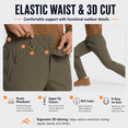 thumbnail image 4 of MASKERT Mens Hiking Pants Lightweight Cargo Pants Quick Dry Water Resistant Stretchy Straight Leg Travel Pant, 4 of 8